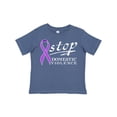 thumbnail image 1 of Inktastic Stop Domestic Violence-purple Ribbon Boys or Girls Toddler T-Shirt, 1 of 5