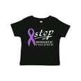 thumbnail image 1 of Inktastic Stop Domestic Violence-purple Ribbon Boys or Girls Toddler T-Shirt, 1 of 5
