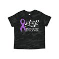 thumbnail image 1 of Inktastic Stop Domestic Violence-purple Ribbon Boys or Girls Toddler T-Shirt, 1 of 5