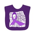 thumbnail image 1 of Inktastic Stop Domestic Violence-shattered Glass Boys or Girls Baby Bib, 1 of 4