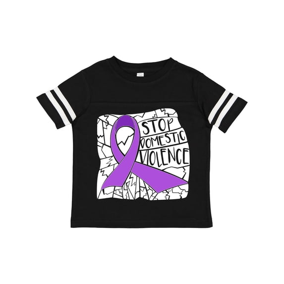 Inktastic Stop Domestic Violence-shattered Glass Boys or Girls Toddler T-Shirt