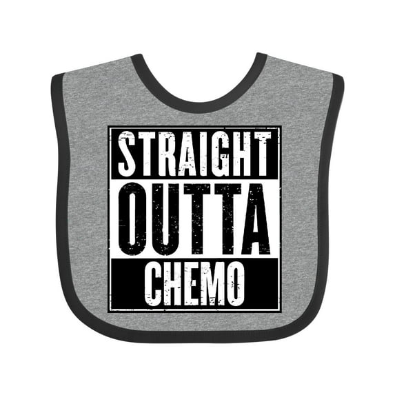 Inktastic Straight Outta Chemo Boys or Girls Baby Bib