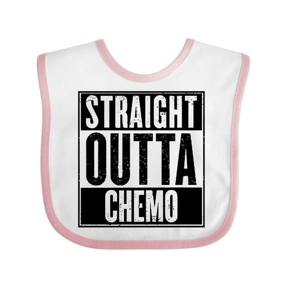 Inktastic Straight Outta Chemo Boys or Girls Baby Bib