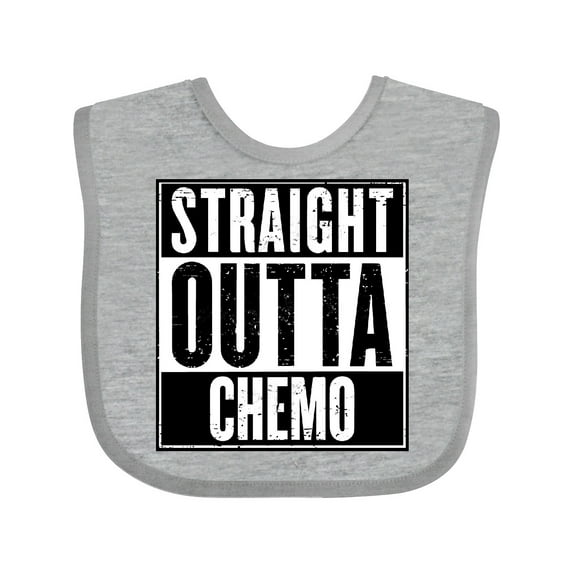 Inktastic Straight Outta Chemo Boys or Girls Baby Bib