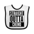 thumbnail image 1 of Inktastic Straight Outta Chemo Boys or Girls Baby Bib, 1 of 4