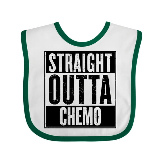 Inktastic Straight Outta Chemo Boys or Girls Baby Bib