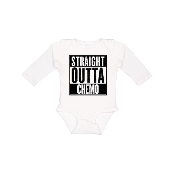 Inktastic Straight Outta Chemo Boys or Girls Long Sleeve Baby Bodysuit