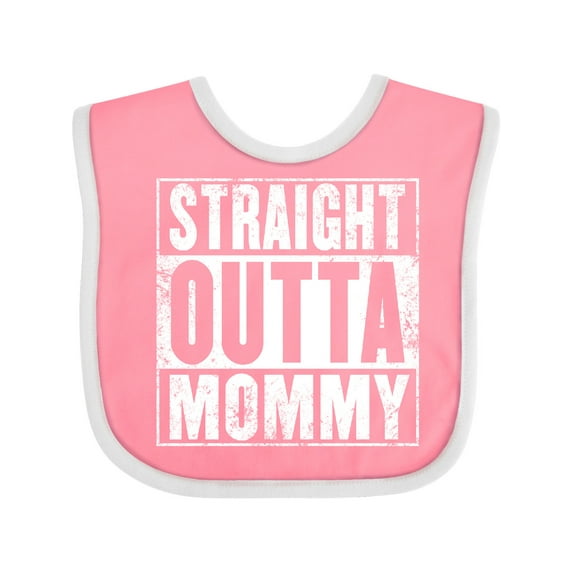 Inktastic Straight Outta Mommy Funny Boys or Girls Baby Bib