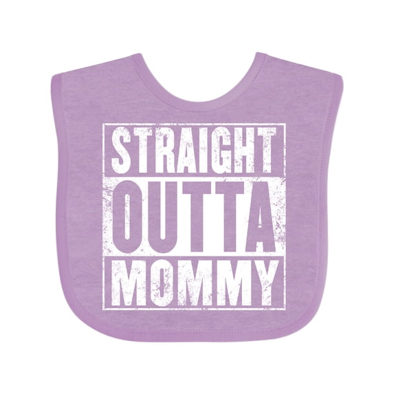 Inktastic Straight Outta Mommy Funny Boys or Girls Baby Bib
