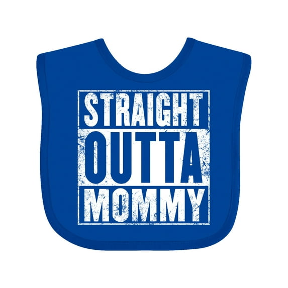 Inktastic Straight Outta Mommy Funny Boys or Girls Baby Bib