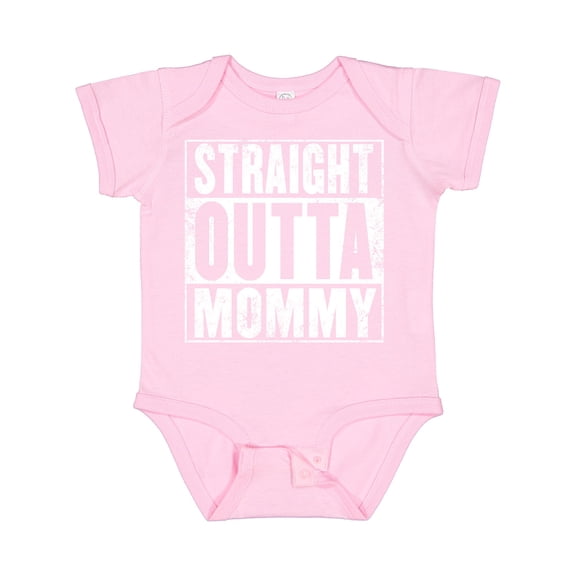 Inktastic Straight Outta Mommy Funny Boys or Girls Baby Bodysuit