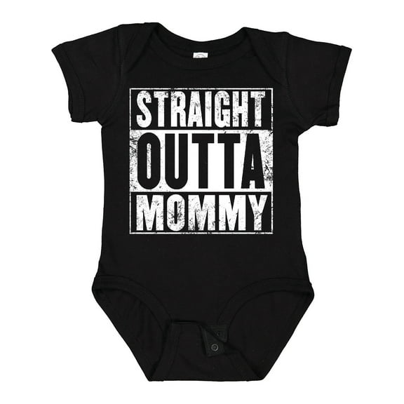 Inktastic Straight Outta Mommy Funny Boys or Girls Baby Bodysuit