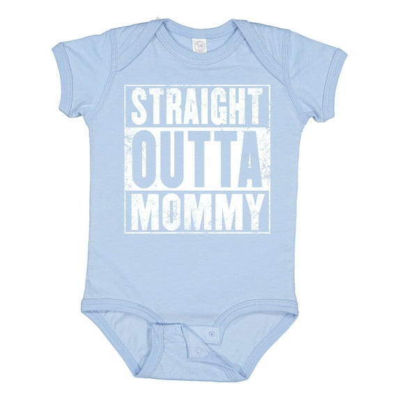 Inktastic Straight Outta Mommy Funny Boys or Girls Baby Bodysuit