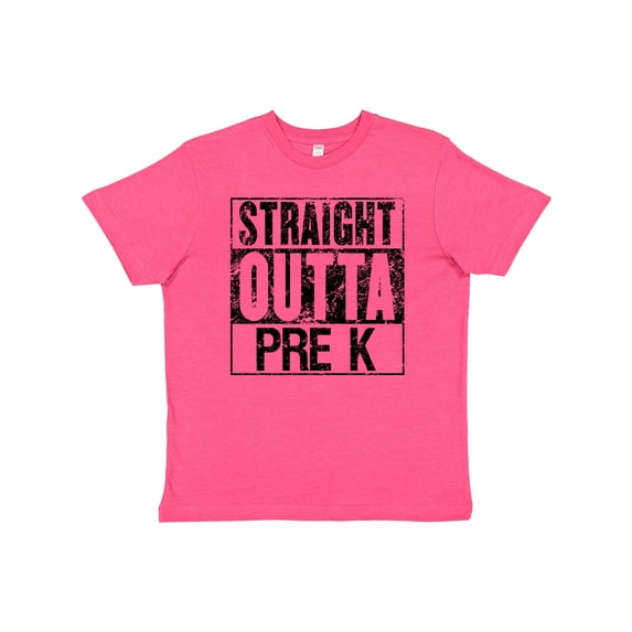 Inktastic Straight Outta Pre-K Youth T-Shirt