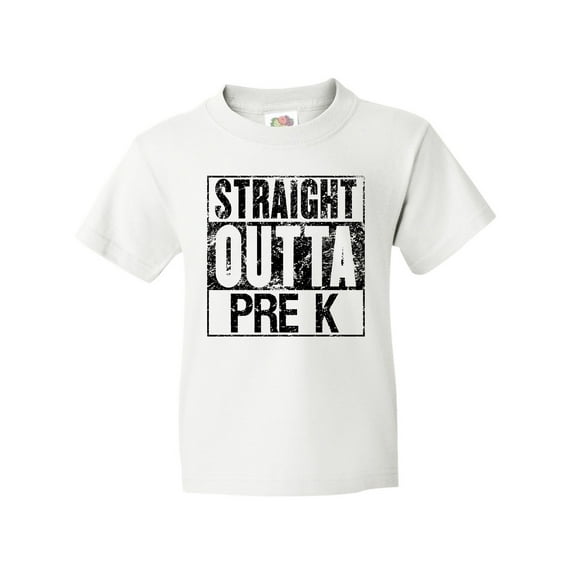 Inktastic Straight Outta Pre-K Youth T-Shirt