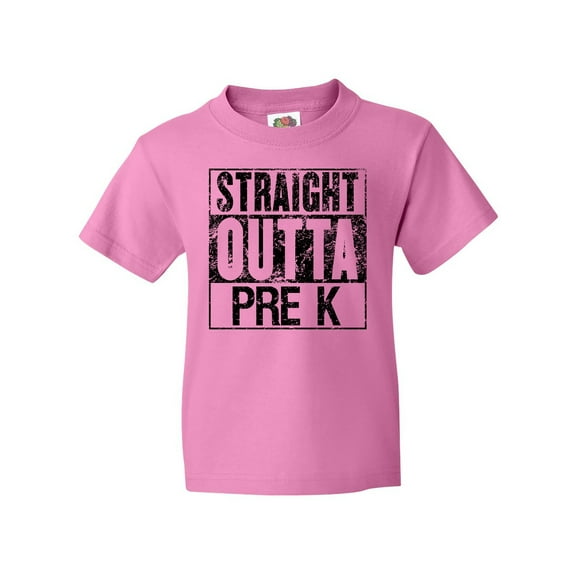 Inktastic Straight Outta Pre-K Youth T-Shirt