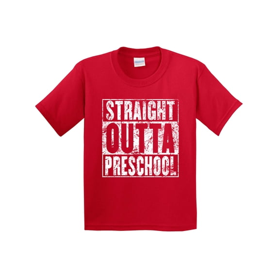 Inktastic Straight Outta Preschool Youth T-Shirt