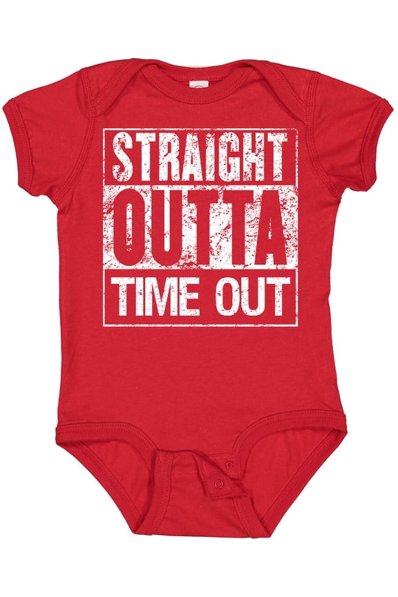 Straight Outta Time out Boys or Girls Baby Bodysuit