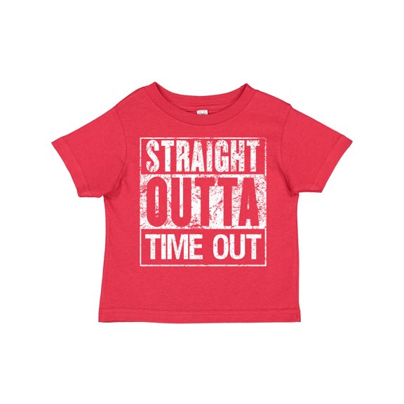 Inktastic Straight Outta Time out Boys or Girls Toddler T-Shirt