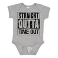 thumbnail image 1 of Inktastic Straight Outta Time out Boys or Girls Baby Bodysuit, 1 of 5