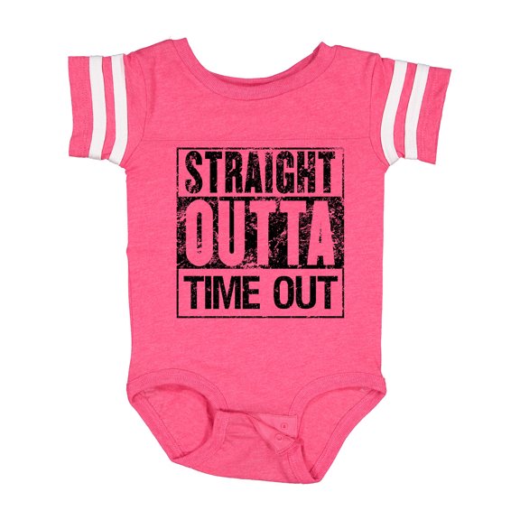 Inktastic Straight Outta Time out Boys or Girls Baby Bodysuit
