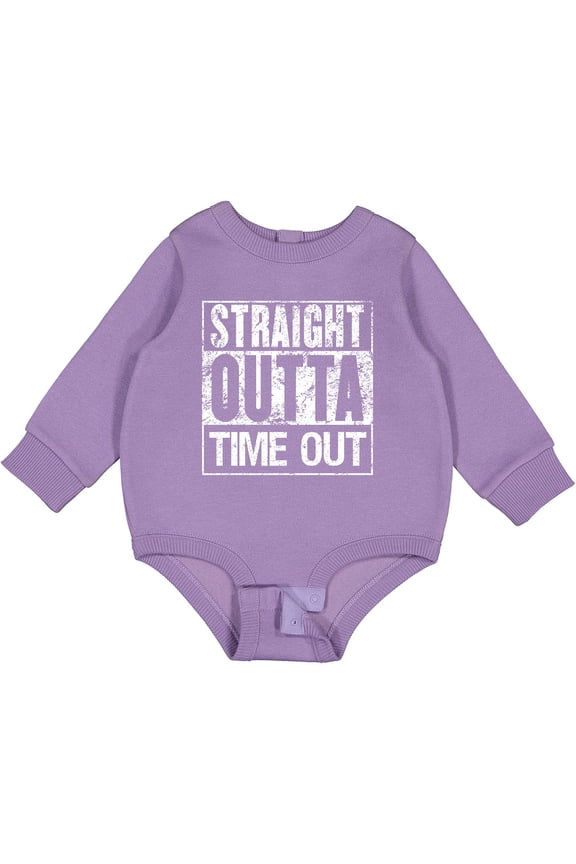Straight Outta Time out Baby Fleece Bodysuit