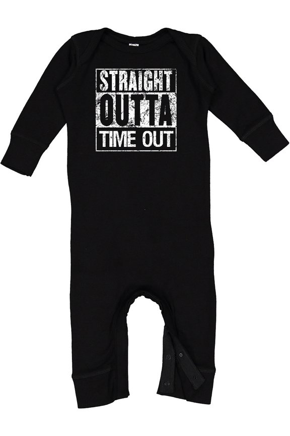 Straight Outta Time out Baby Romper Coveralls