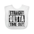 thumbnail image 1 of Inktastic Straight Outta Time out Boys or Girls Baby Bib, 1 of 4