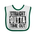 thumbnail image 1 of Inktastic Straight Outta Time out Boys or Girls Baby Bib, 1 of 4
