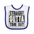 thumbnail image 1 of Inktastic Straight Outta Time out Boys or Girls Baby Bib, 1 of 4