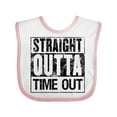 thumbnail image 1 of Inktastic Straight Outta Time out Boys or Girls Baby Bib, 1 of 4