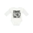 thumbnail image 1 of Inktastic Straight Outta Time out Boys or Girls Long Sleeve Baby Bodysuit, 1 of 5