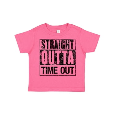 Inktastic Straight Outta Time out Boys or Girls Toddler T-Shirt