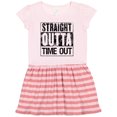 thumbnail image 1 of Inktastic Straight Outta Time out Gift Toddler Girl Dress, 1 of 4