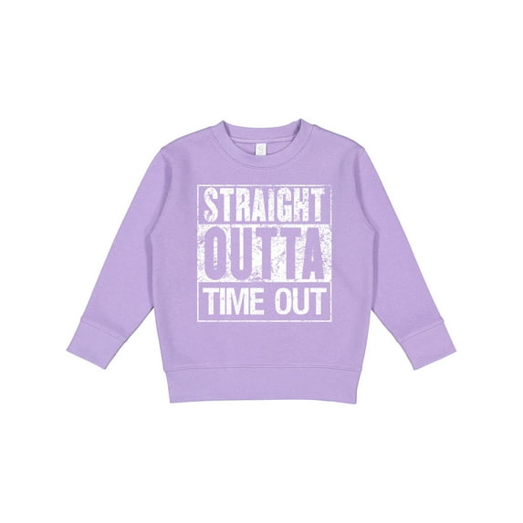 Inktastic Straight Outta Time out Toddler Sweatshirt