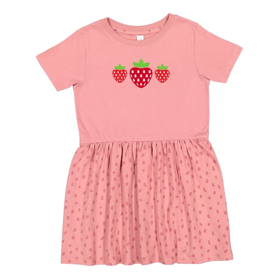 Inktastic Strawberries Summer Strawberry Fruit Girls Toddler Dress
