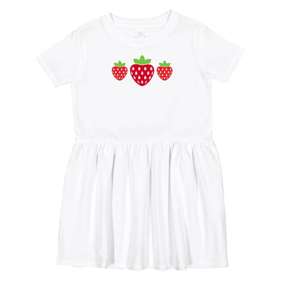 Inktastic Strawberries Summer Strawberry Fruit Girls Toddler Dress