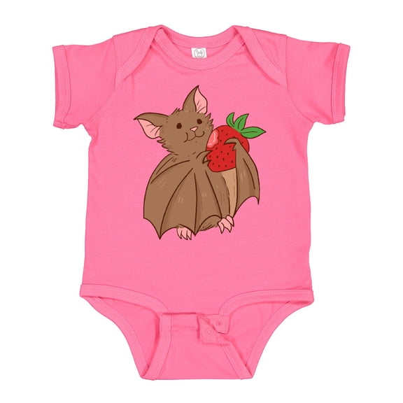 Inktastic Strawberry Bat Boys or Girls Baby Bodysuit