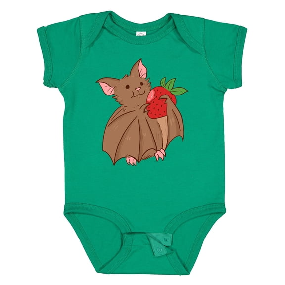 Inktastic Strawberry Bat Boys or Girls Baby Bodysuit