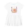 thumbnail image 1 of Inktastic Strawberry First Birthday Cake Girls Baby Dress, 1 of 5