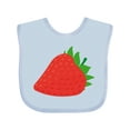 thumbnail image 1 of Inktastic Strawberry Fruit Boys or Girls Baby Bib, 1 of 4