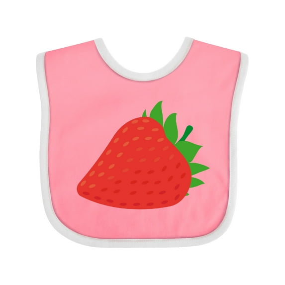 Inktastic Strawberry Fruit Boys or Girls Baby Bib