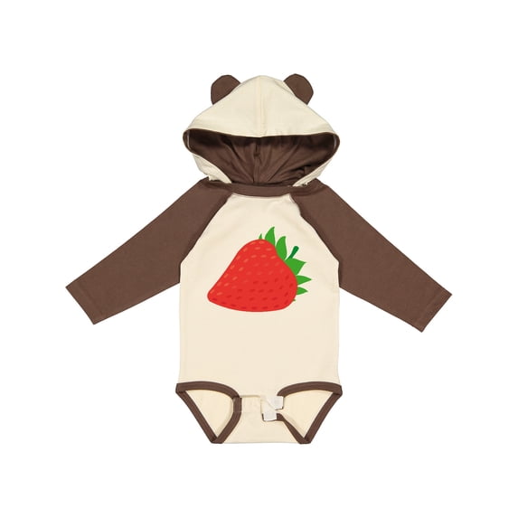 Inktastic Strawberry Fruit Boys or Girls Long Sleeve Baby Bodysuit