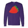 thumbnail image 1 of Inktastic Strawberry Fruit Long Sleeve T-Shirt, 1 of 5