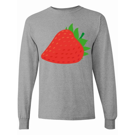 Inktastic Strawberry Fruit Long Sleeve T-Shirt