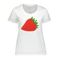 thumbnail image 1 of Inktastic Strawberry Fruit Women's Plus Size T-Shirt, 1 of 5