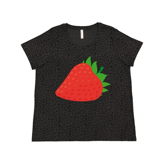 Inktastic Strawberry Fruit Women's Plus Size T-Shirt