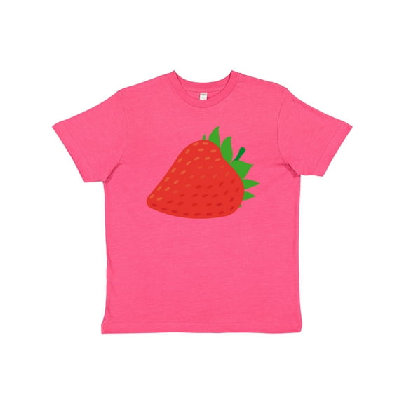 Inktastic Strawberry Fruit Youth T-Shirt