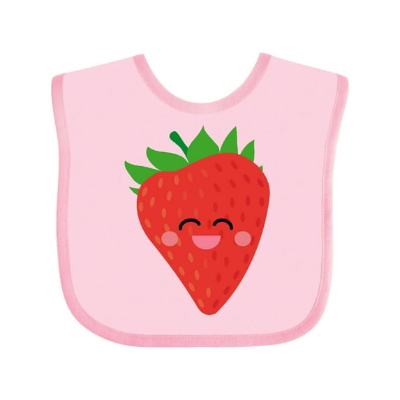 Inktastic Strawberry Kawaii Boys or Girls Baby Bib
