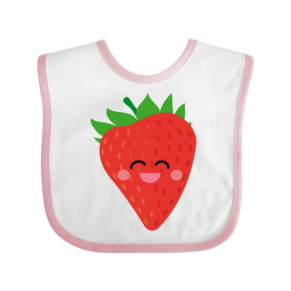 Inktastic Strawberry Kawaii Boys or Girls Baby Bib